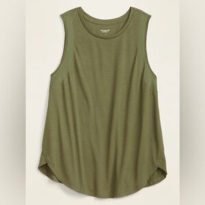 Old Navy Active Olive Green Go Dry TankTop